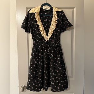 Vintage Chloe dress size small navy